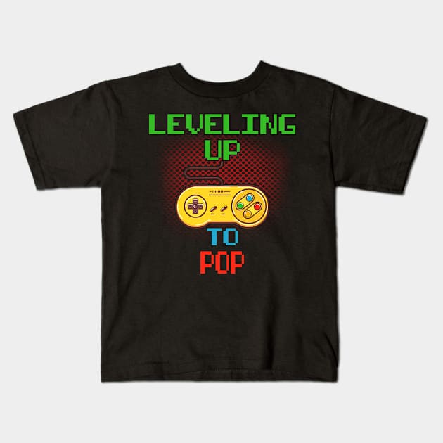 Promoted To Pop T-Shirt Unlocked Gamer Leveling Up Kids T-Shirt by wcfrance4